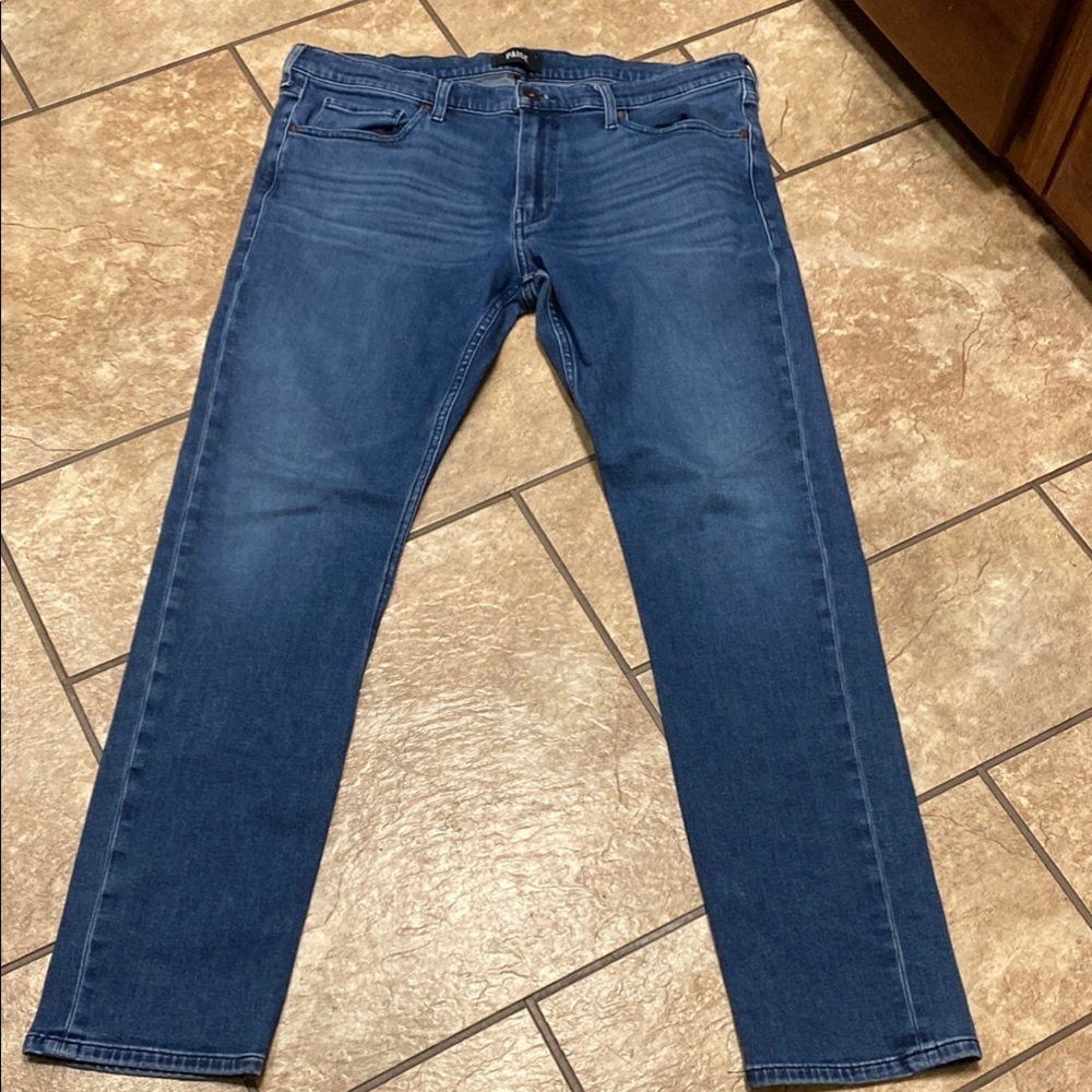 PAIGE Blue Slim Fit Size 36 Straight Leg Jeans Versatile Everyday Wear Denim